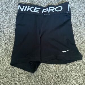 Black nike pro shorts
